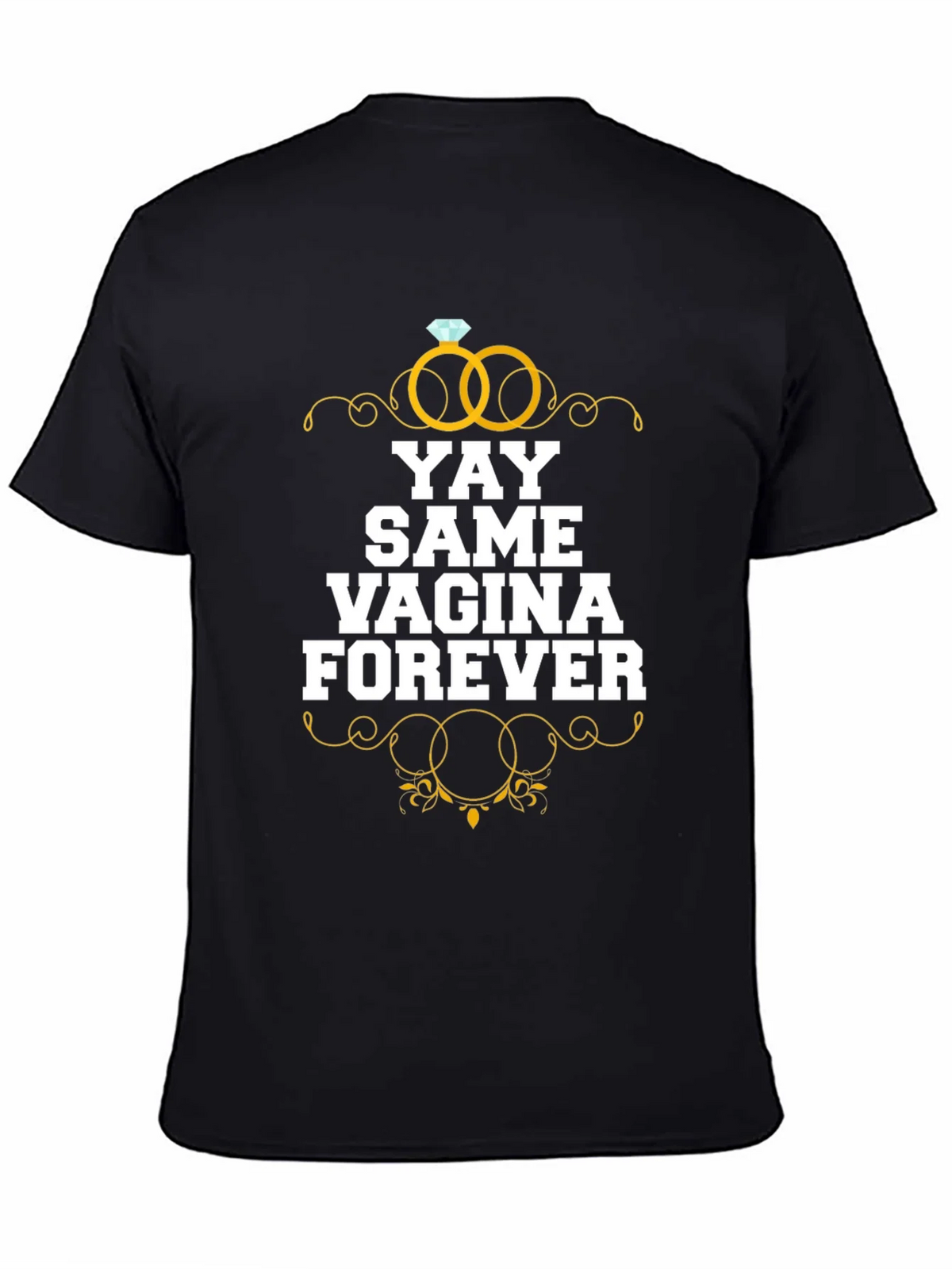 YAY Same Vagina Forever Graphic Tee - Black Cotton product image 4