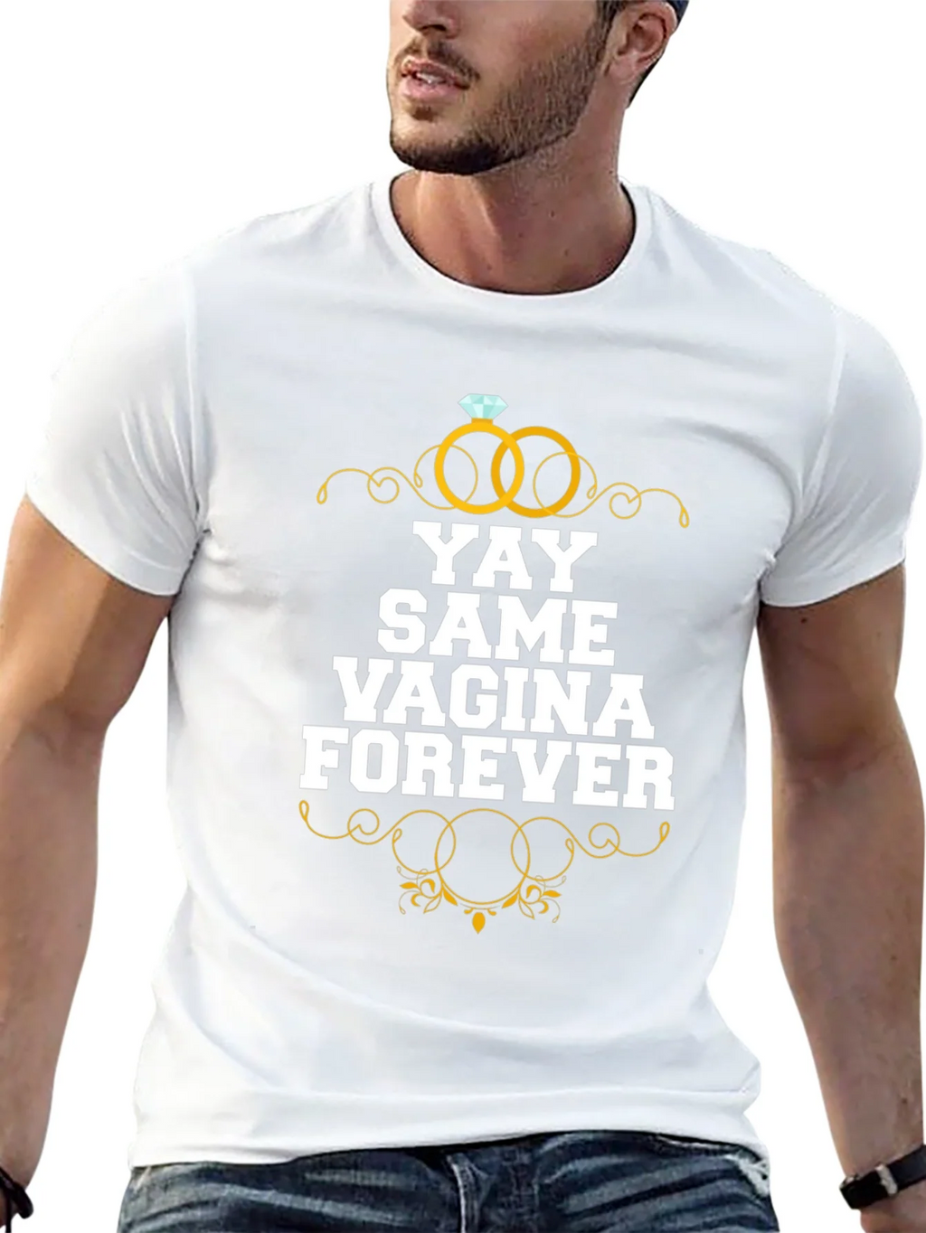 YAY Same Vagina Forever Graphic Tee - Black Cotton product image 12