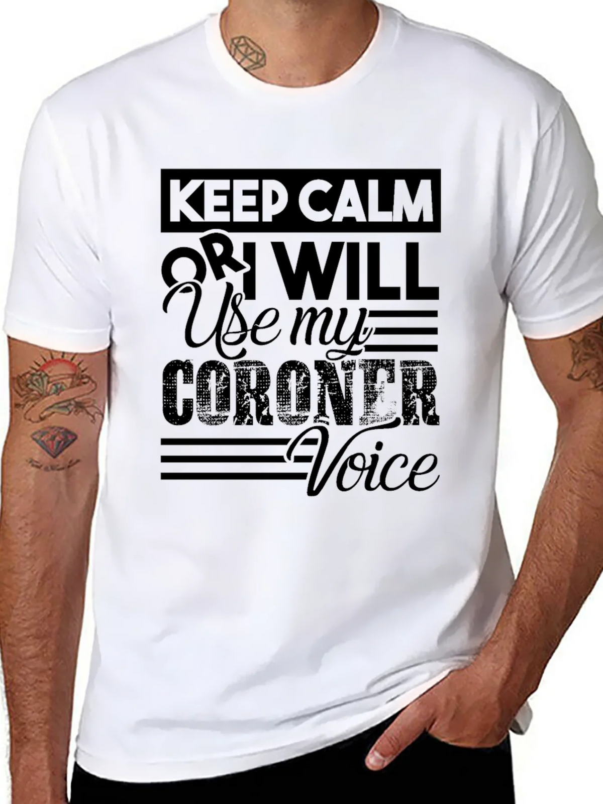 Keep Calm Coroners T-Shirt Black product image 7