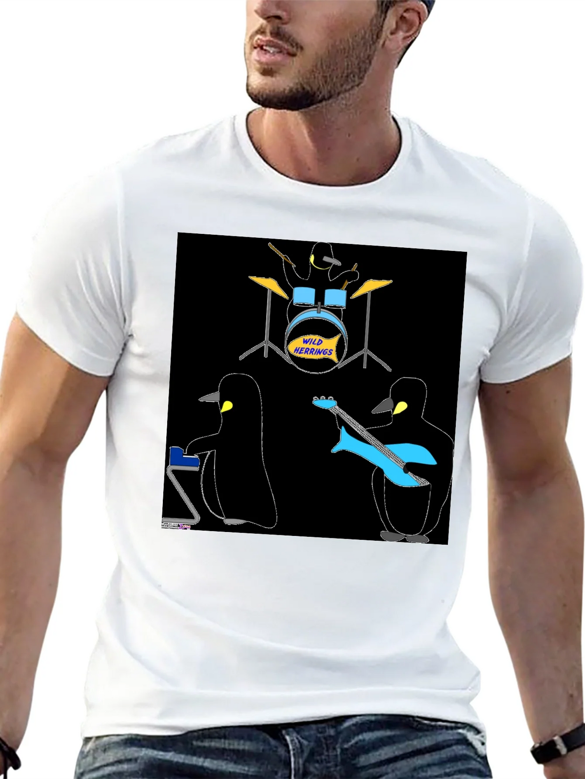 Penguin Band T-Shirt - Wild Herrings Rock! product image 11