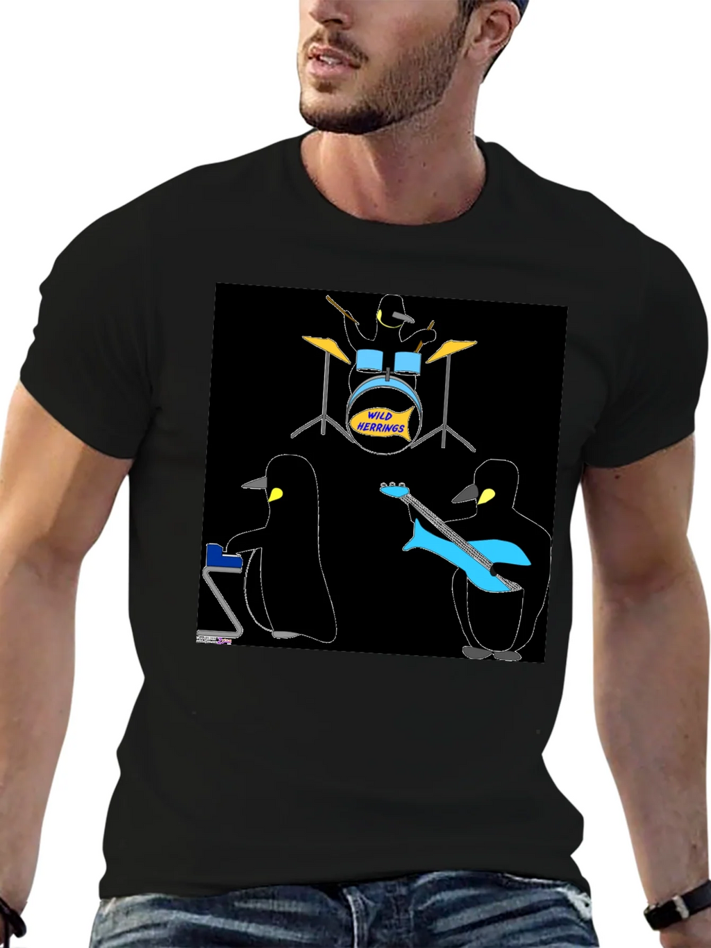 Penguin Band T-Shirt - Wild Herrings Rock! product image 6