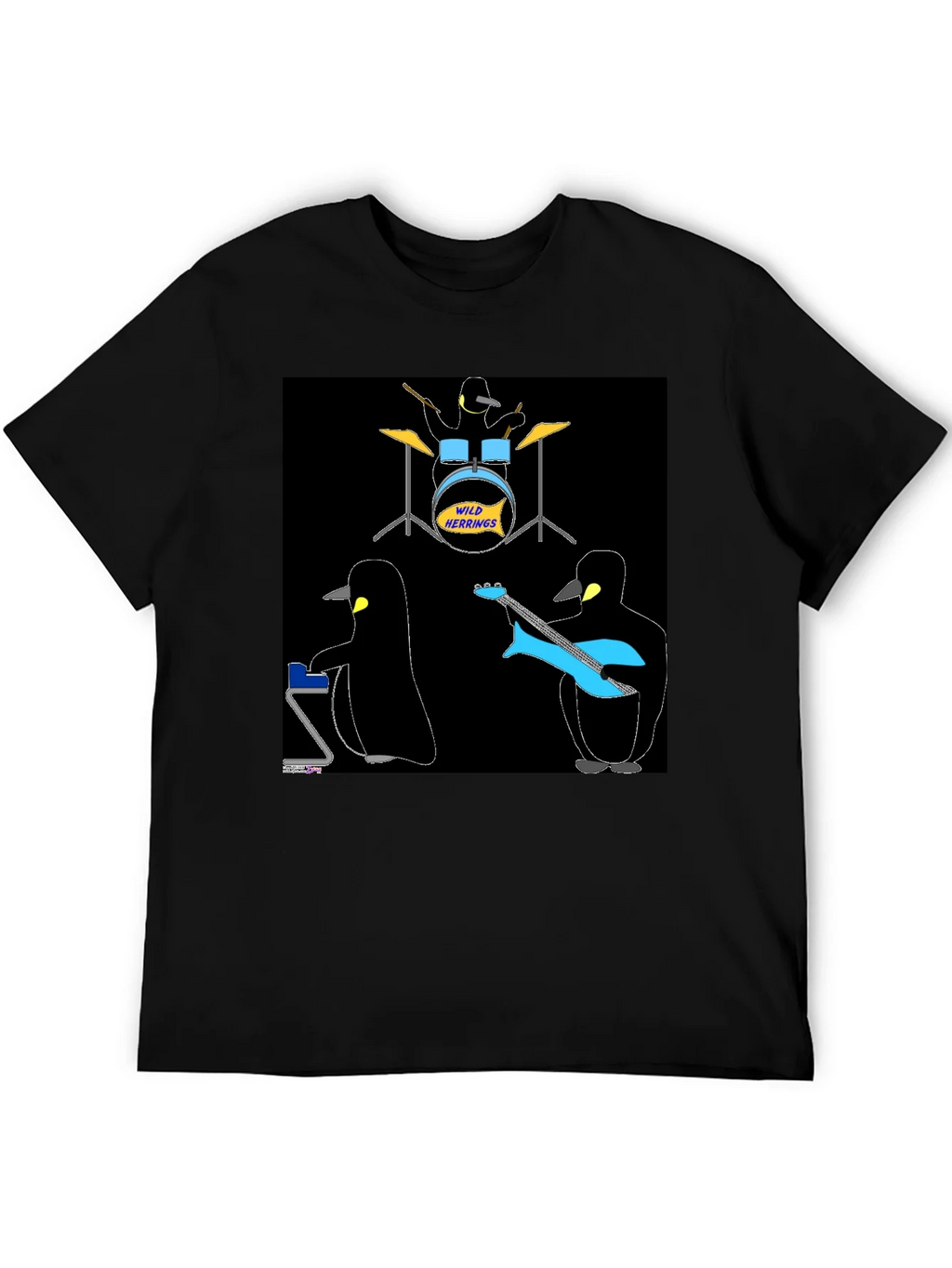 Penguin Band T-Shirt - Wild Herrings Rock! product image 5