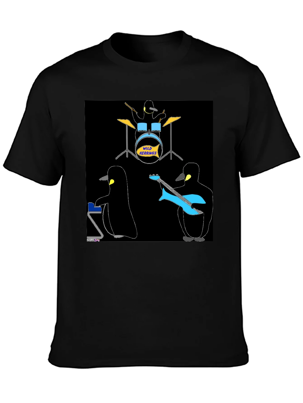 Penguin Band T-Shirt - Wild Herrings Rock! product image 3