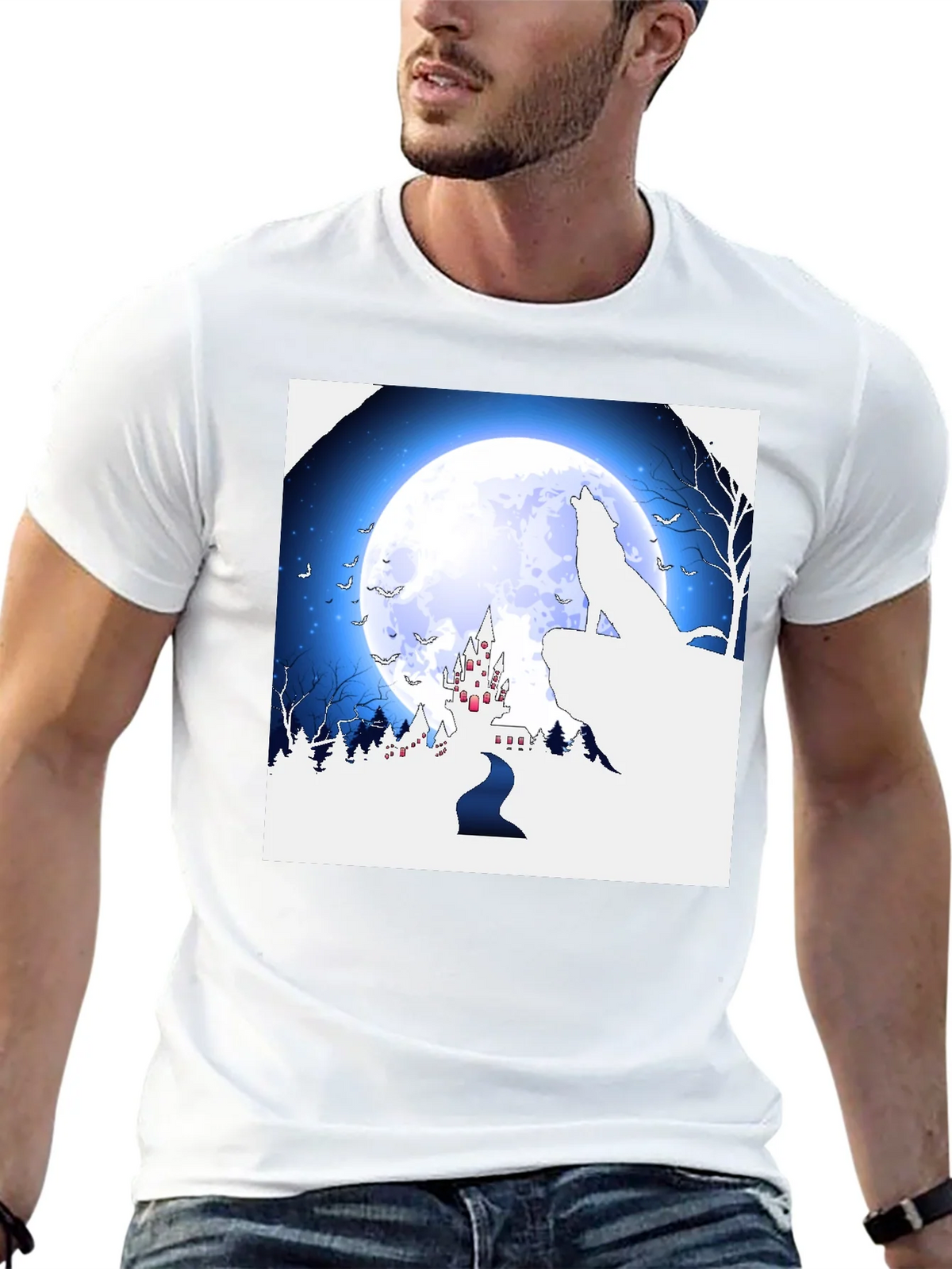 Wolf Moon Castle T-Shirt product image 10