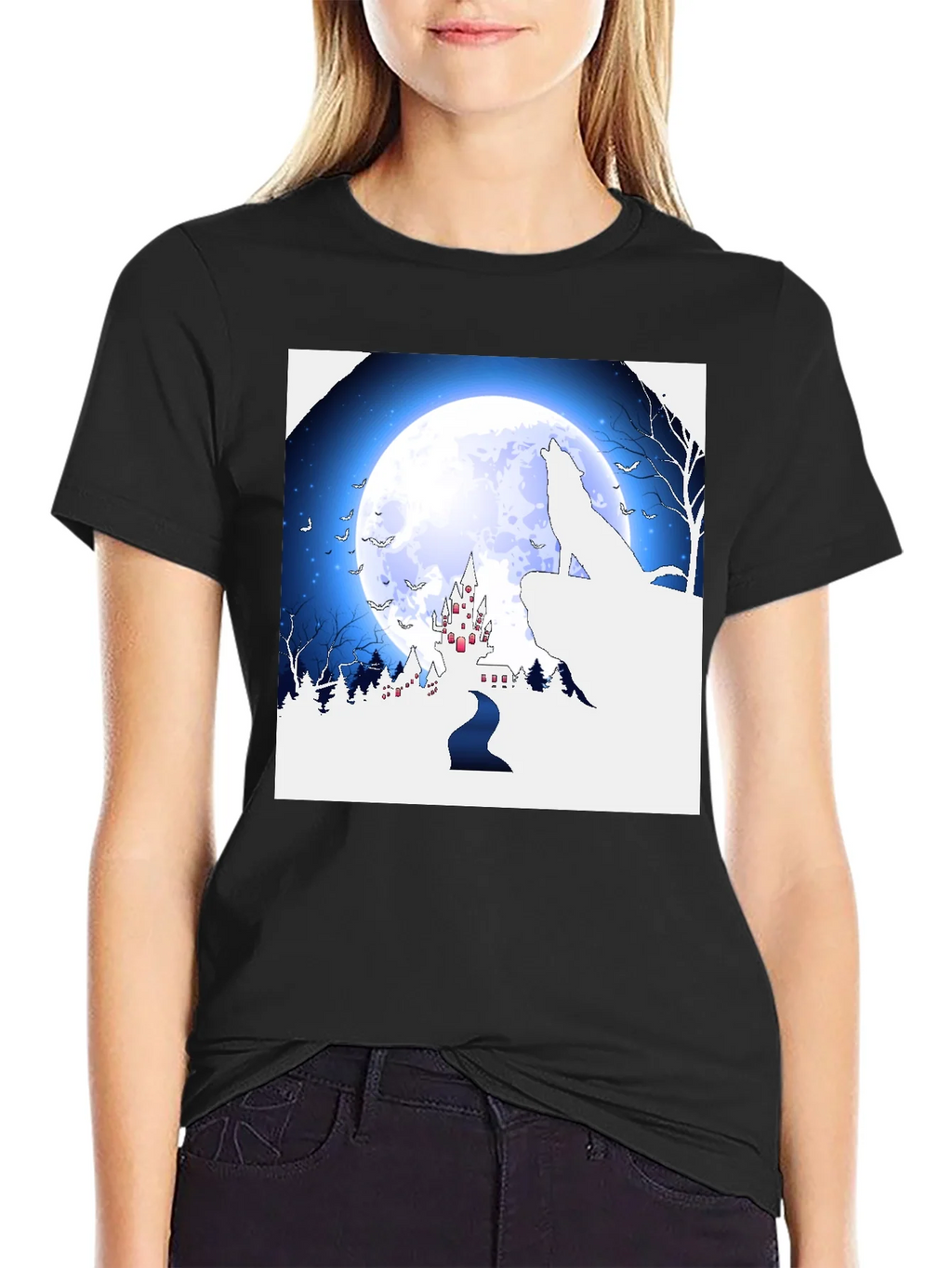 Wolf Moon Castle T-Shirt product image 1