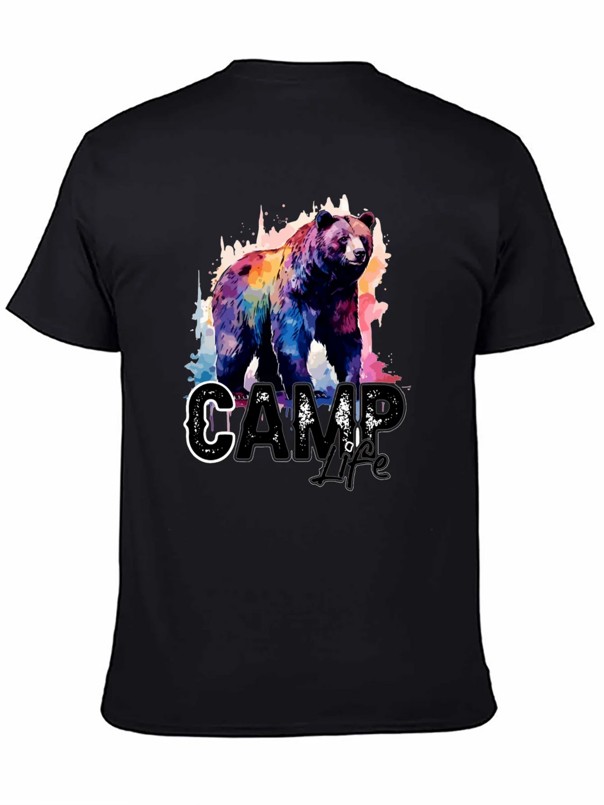 Camp Life Bear Graphic Tee - Black product image 4