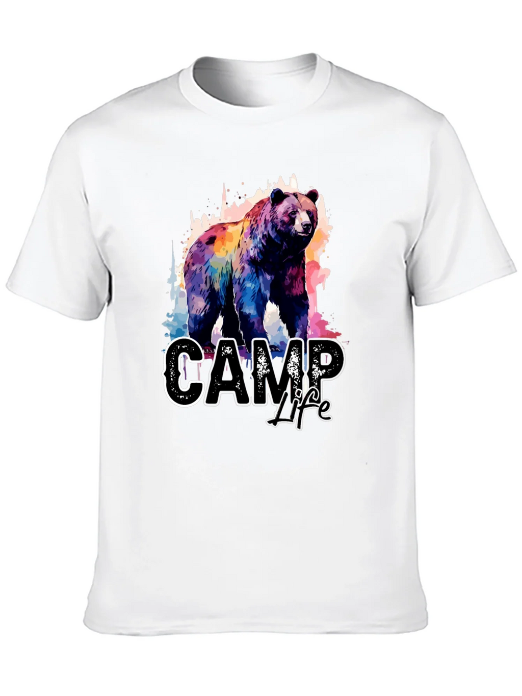 Camp Life Bear Graphic Tee - Black product image 9