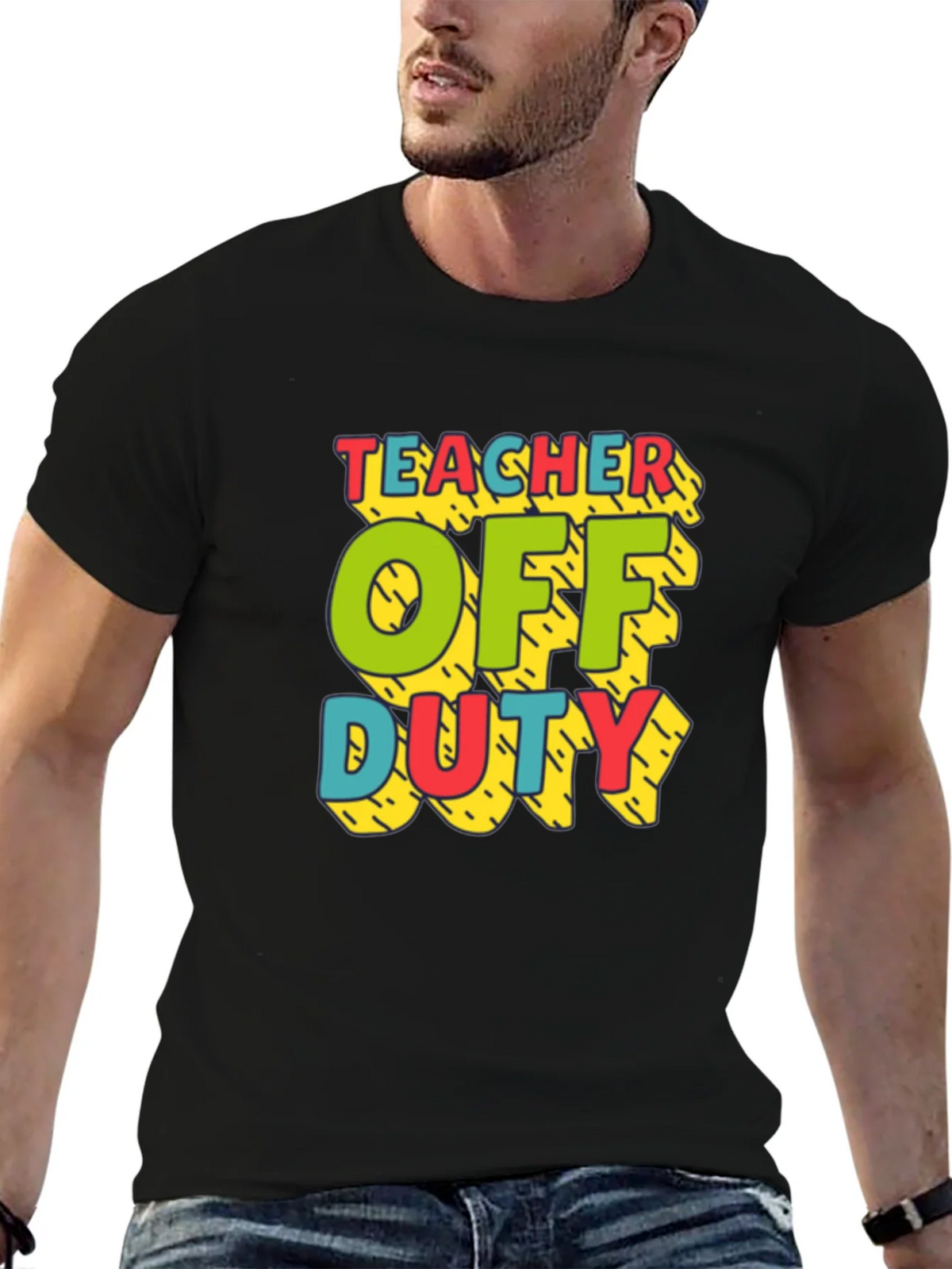 Teacher Off Duty Graphic T-Shirt product image 5