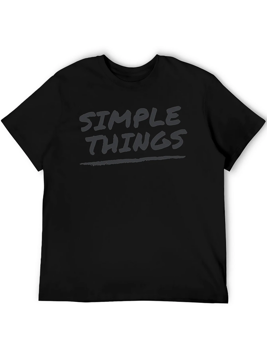 Simple Things Black Graphic T-Shirt product image 5