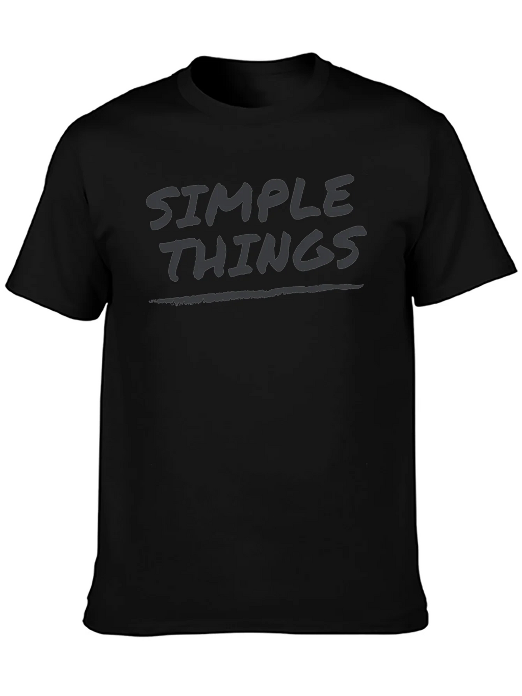 Simple Things Black Graphic T-Shirt product image 3