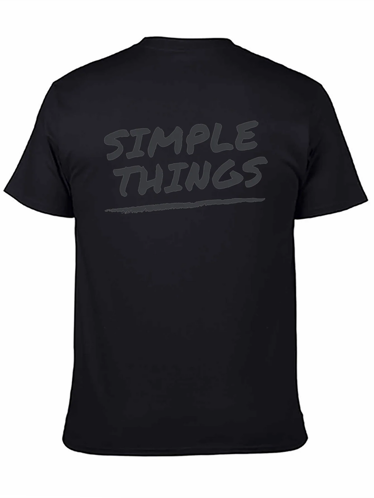Simple Things Black Graphic T-Shirt product image 4