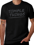 Simple Things Black Graphic T-Shirt product image 1
