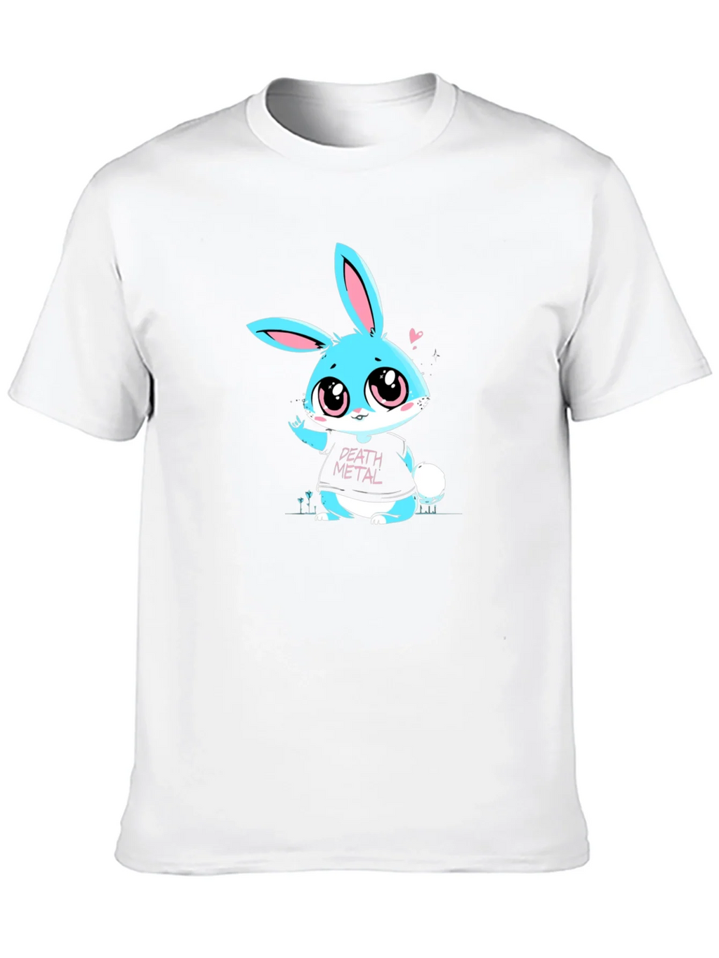 Death Metal Bunny T-Shirt - Black Cotton Tee product image 4