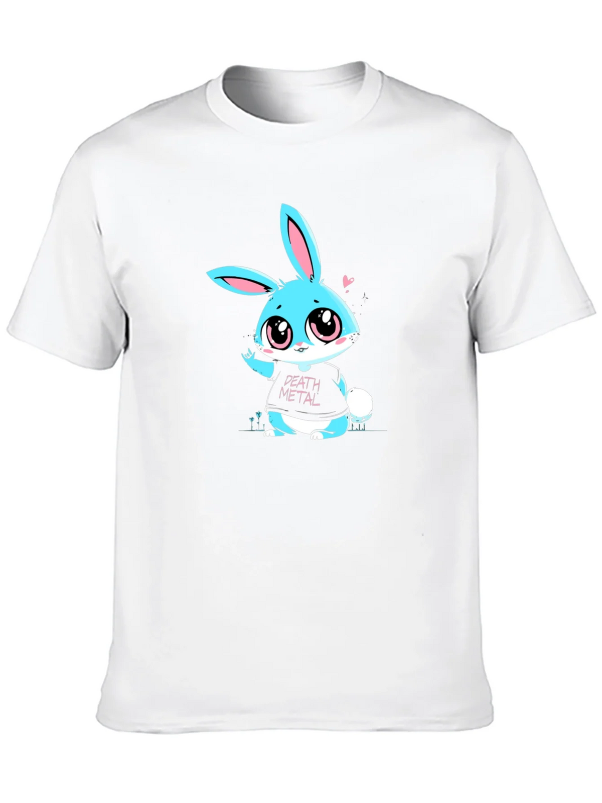 Death Metal Bunny T-Shirt - Black Cotton Tee product image 4