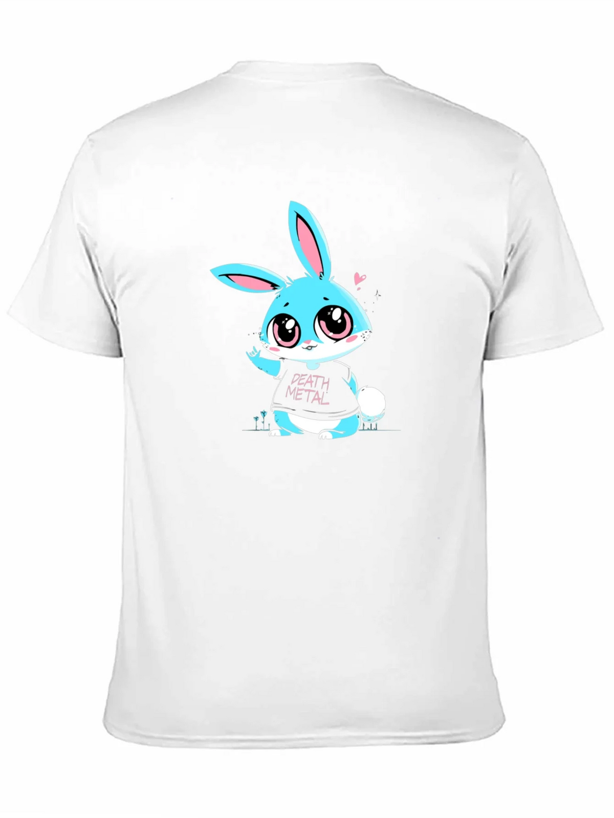 Death Metal Bunny T-Shirt - Black Cotton Tee product image 5