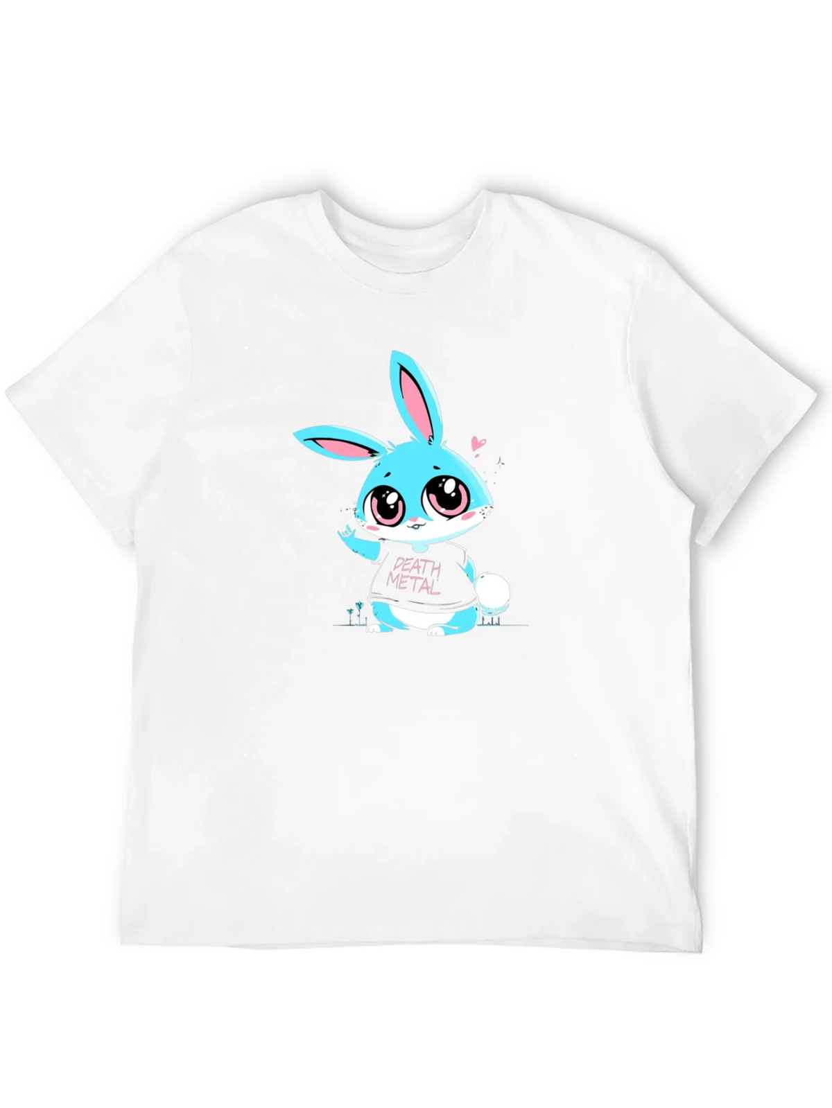 Death Metal Bunny T-Shirt - Black Cotton Tee product image 6