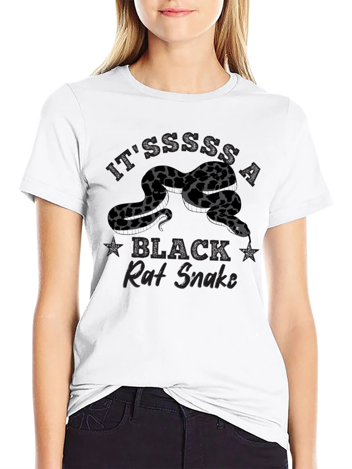 Black Rat Snake Graphic T-Shirt product image 8