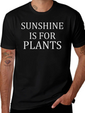 Sunshine Is For Plants Black T-Shirt product image 1