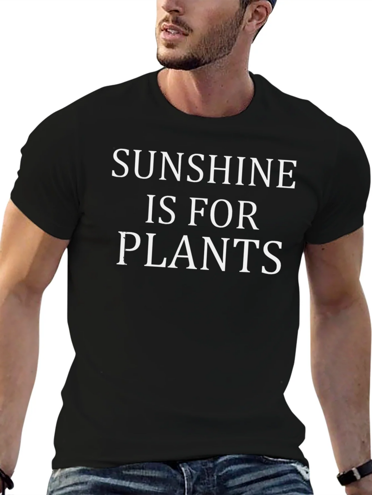 Sunshine Is For Plants Black T-Shirt product image 6