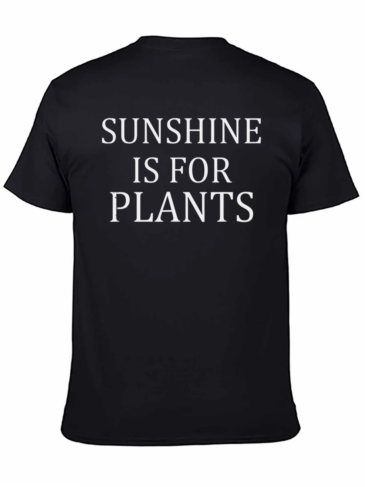Sunshine Is For Plants Black T-Shirt product image 4