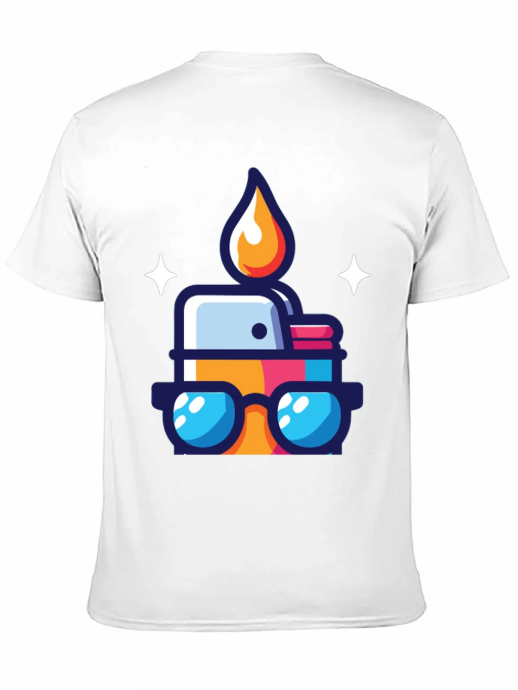 Cool Cartoon Lighter Graphic Tee - Black product image 10