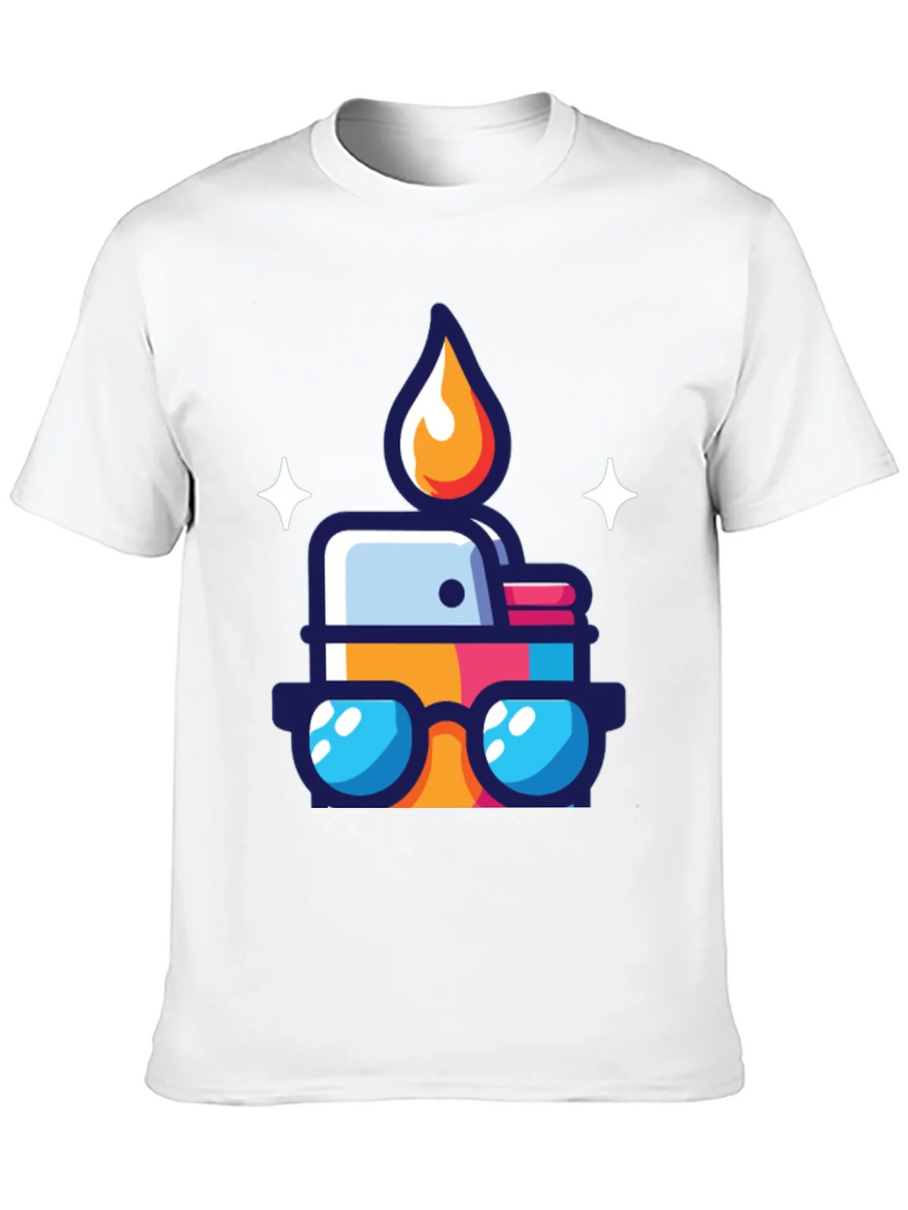 Cool Cartoon Lighter Graphic Tee - Black product image 9