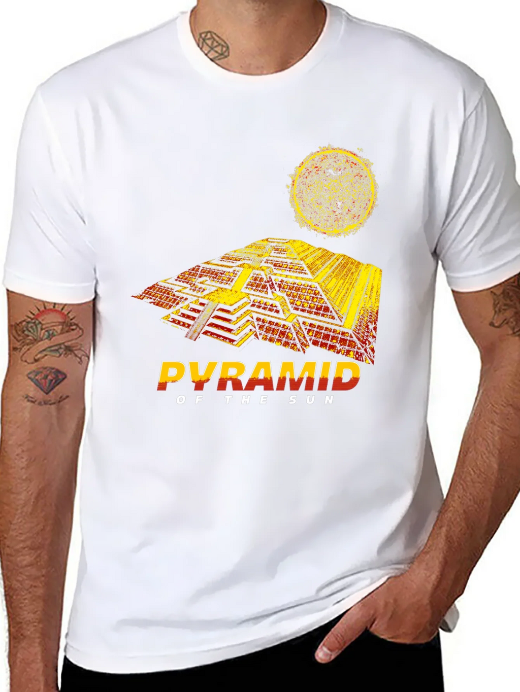Pyramid of The Sun Graphic T-Shirt product image 7