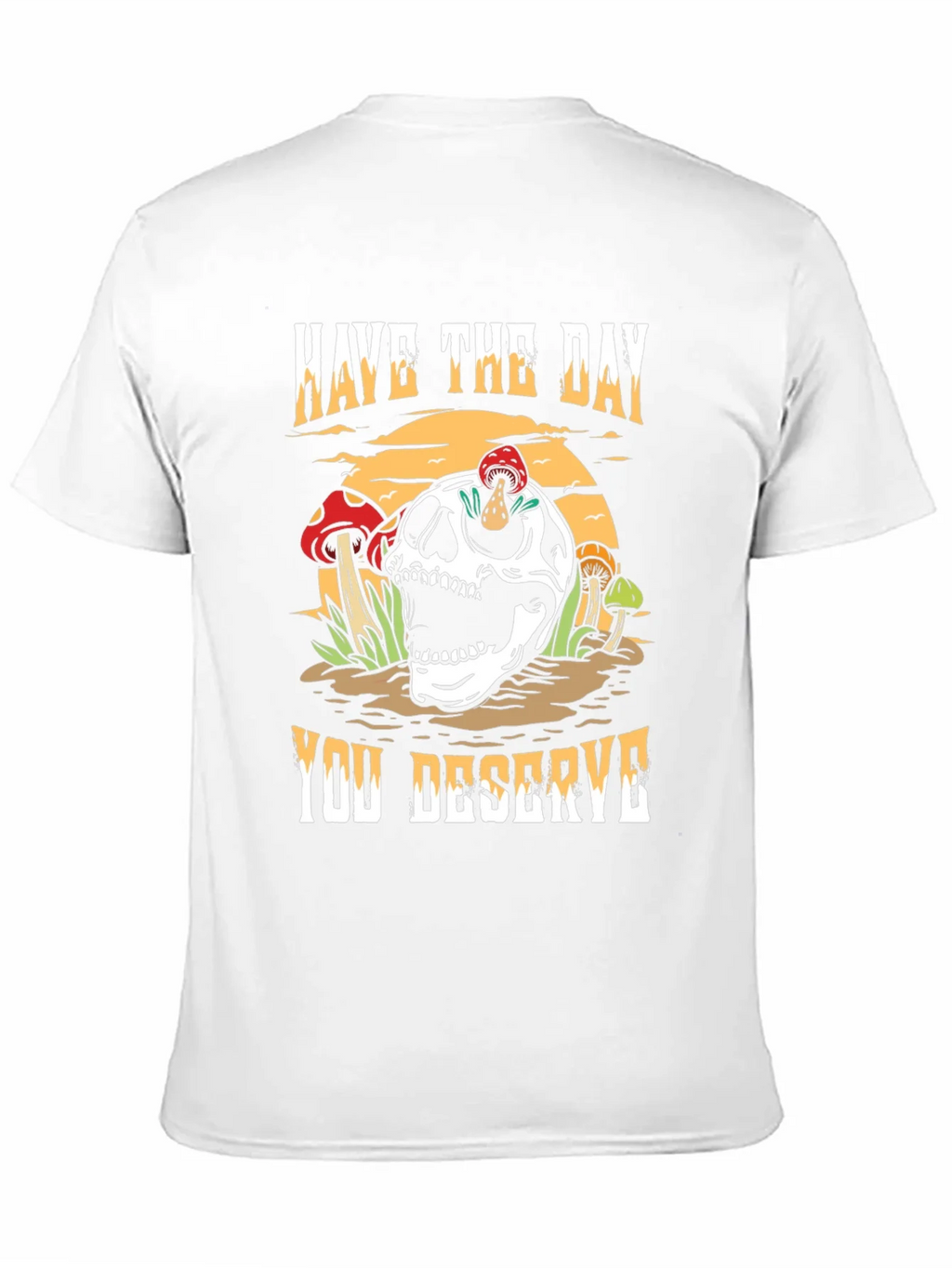 Skull & Mushroom Graphic Tee - Have The Day You Deserve product image 9