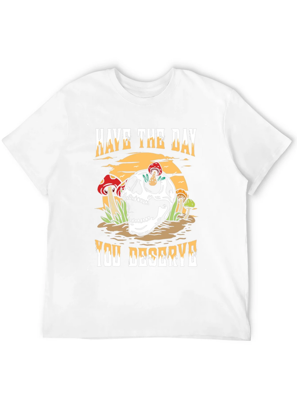 Skull & Mushroom Graphic Tee - Have The Day You Deserve product image 10