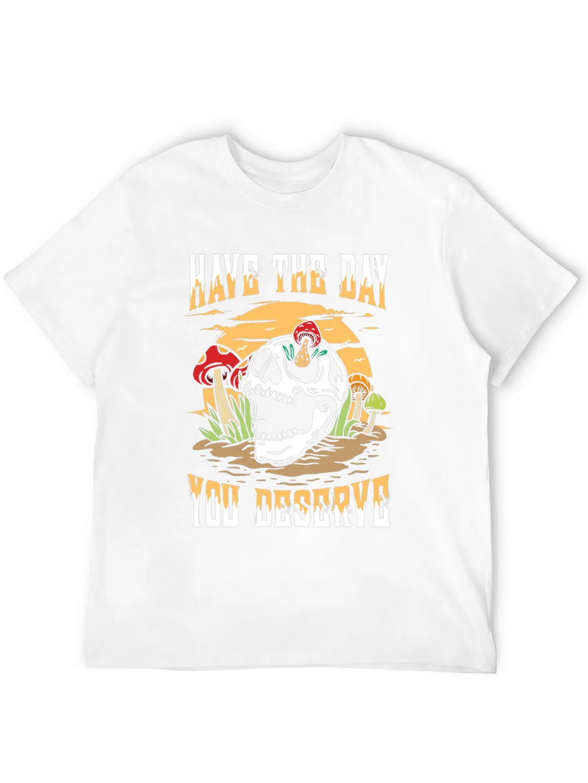 Skull & Mushroom Graphic Tee - Have The Day You Deserve product image 10