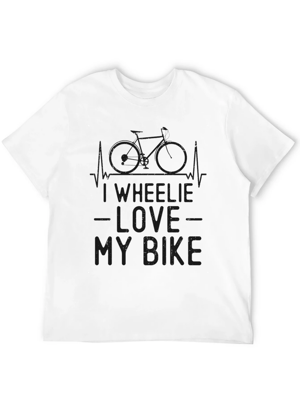 I Wheelie Love My Bike Graphic Tee - Black product image 9