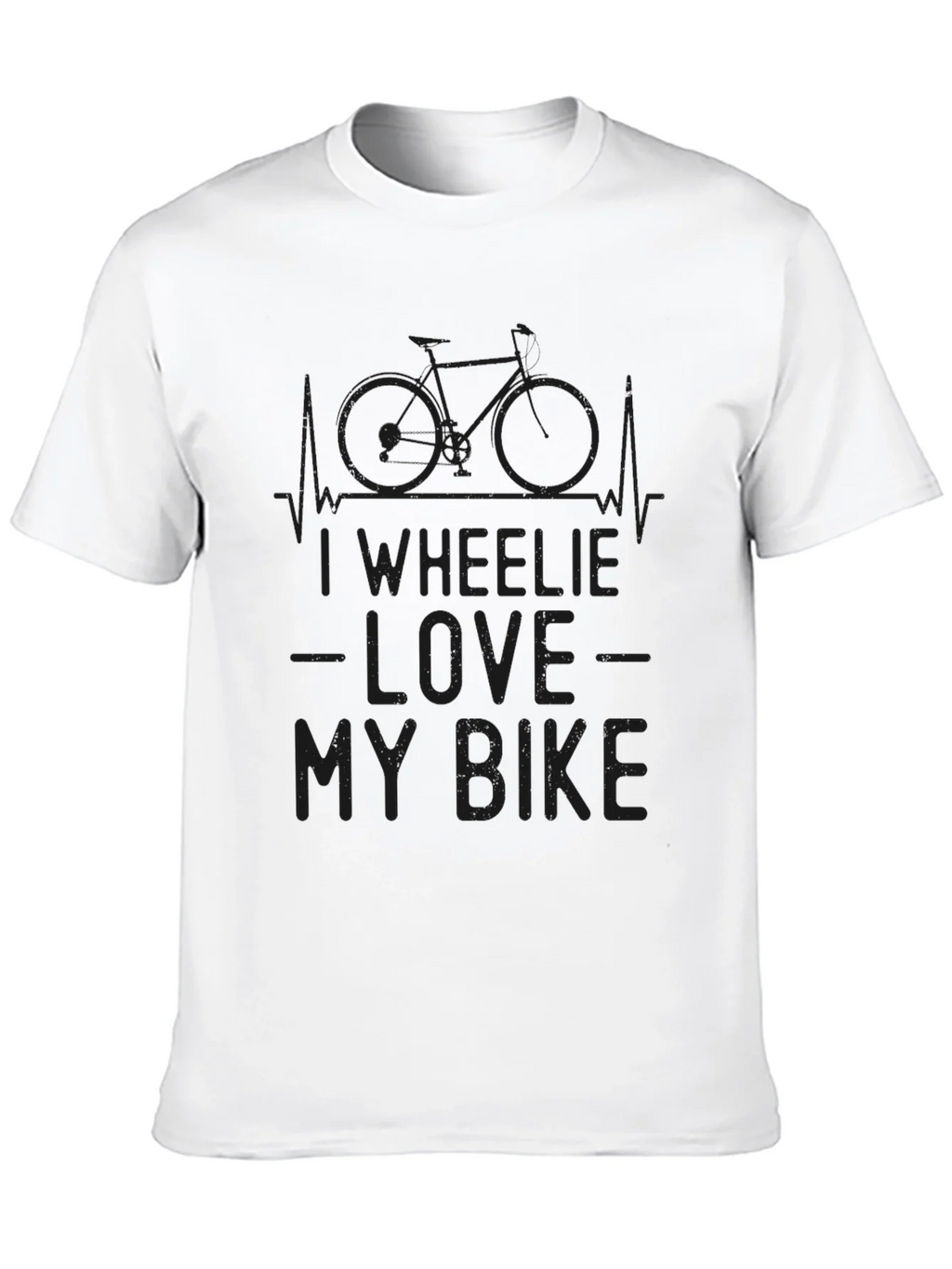 I Wheelie Love My Bike Graphic Tee - Black product image 7