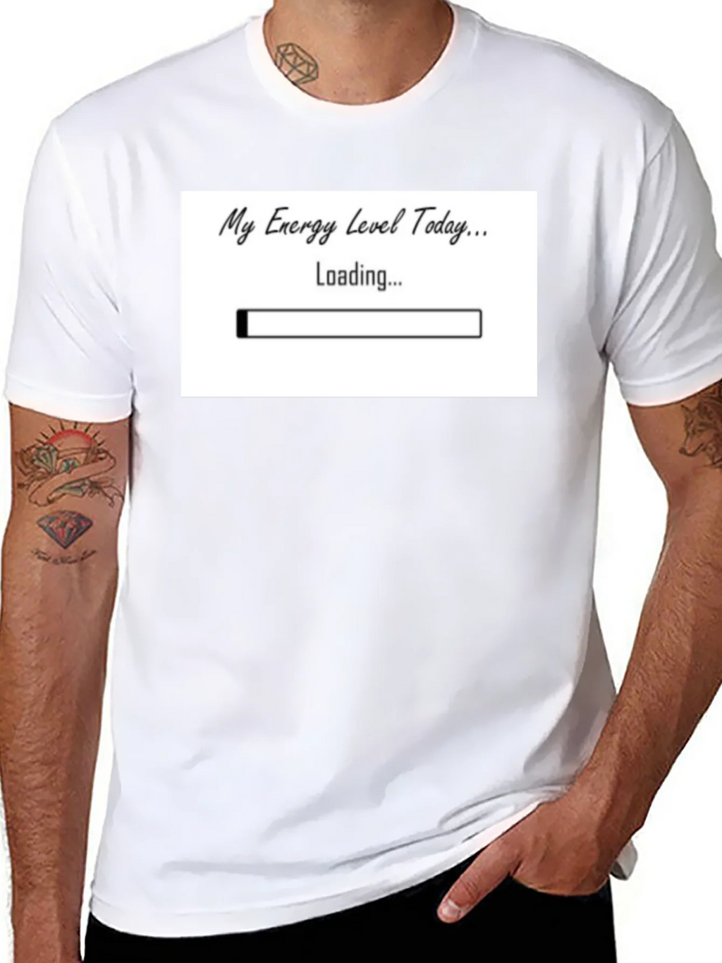 My Energy Level Today Loading Funny T-Shirt product image 7