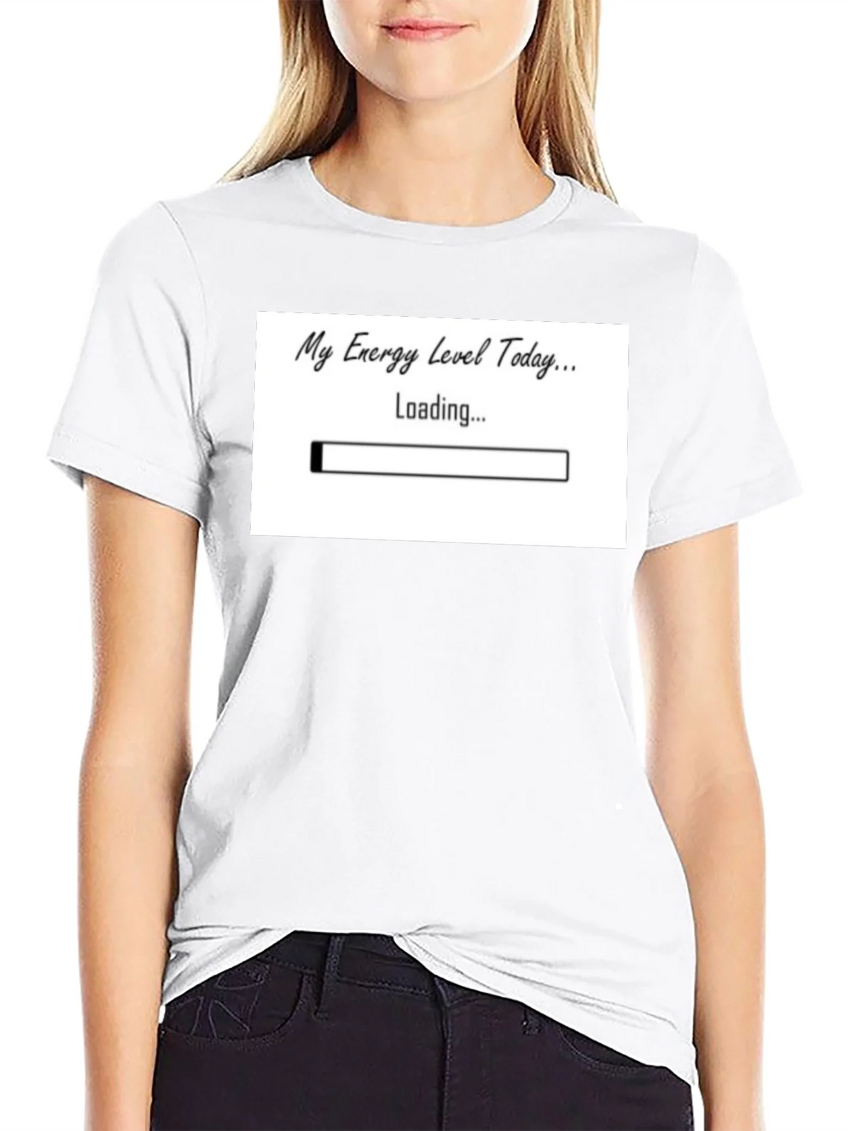 My Energy Level Today Loading Funny T-Shirt product image 8