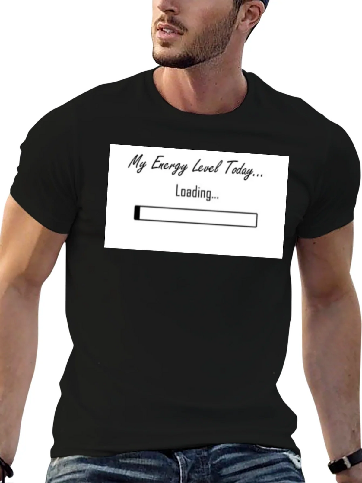 My Energy Level Today Loading Funny T-Shirt product image 6