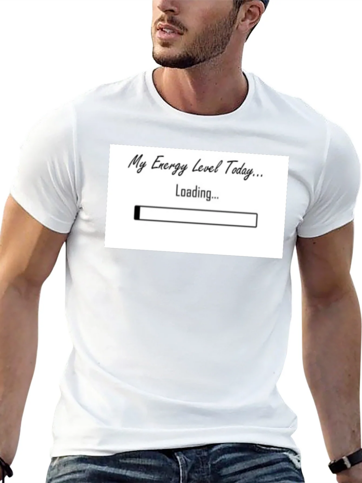 My Energy Level Today Loading Funny T-Shirt product image 12