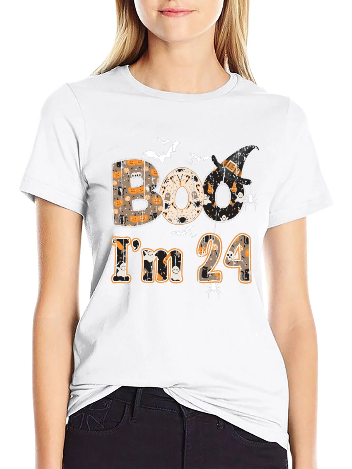 Boo Im 24 Halloween Graphic Tee product image 8