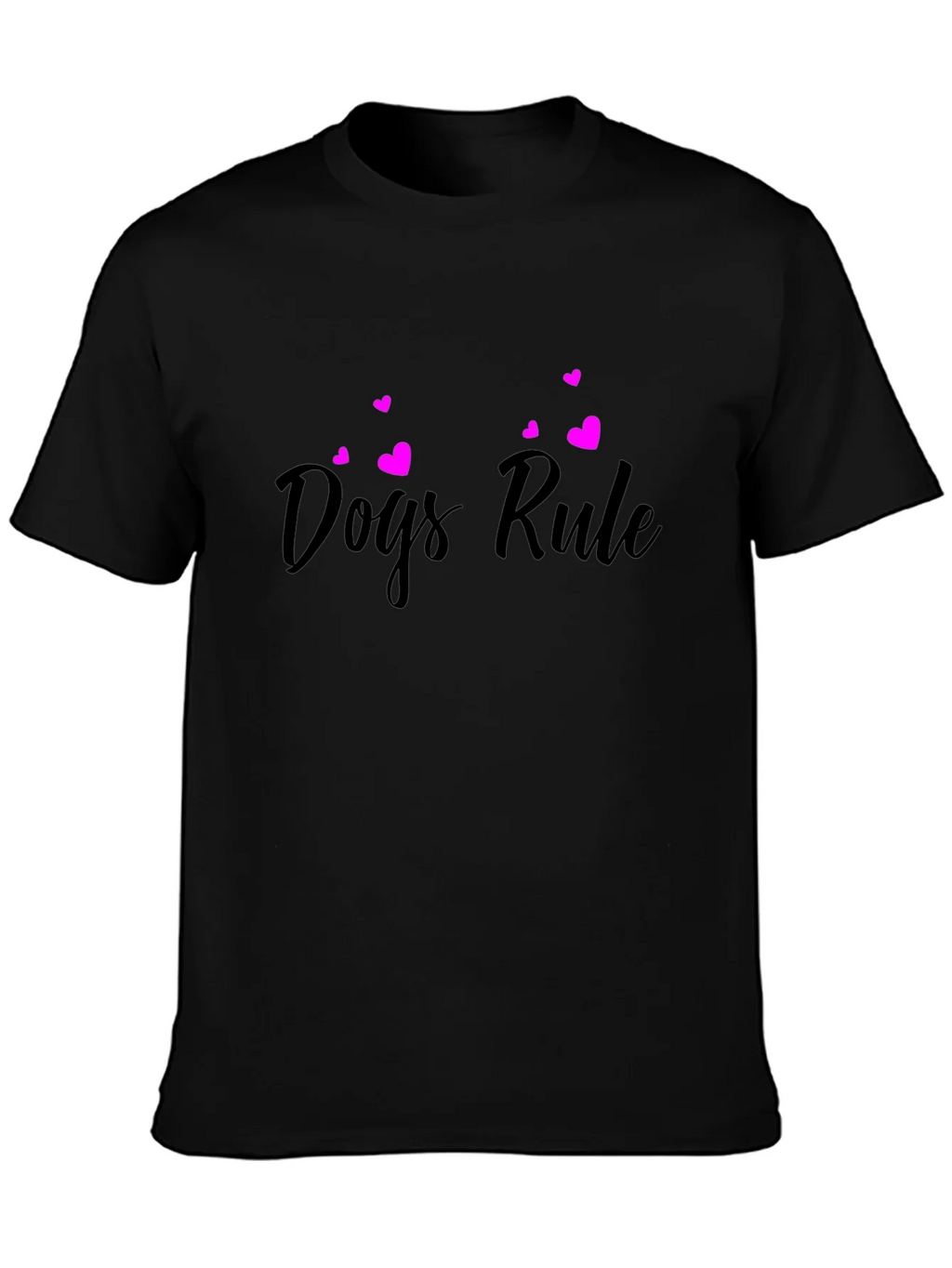 Dogs Rule Black T-Shirt product image 3