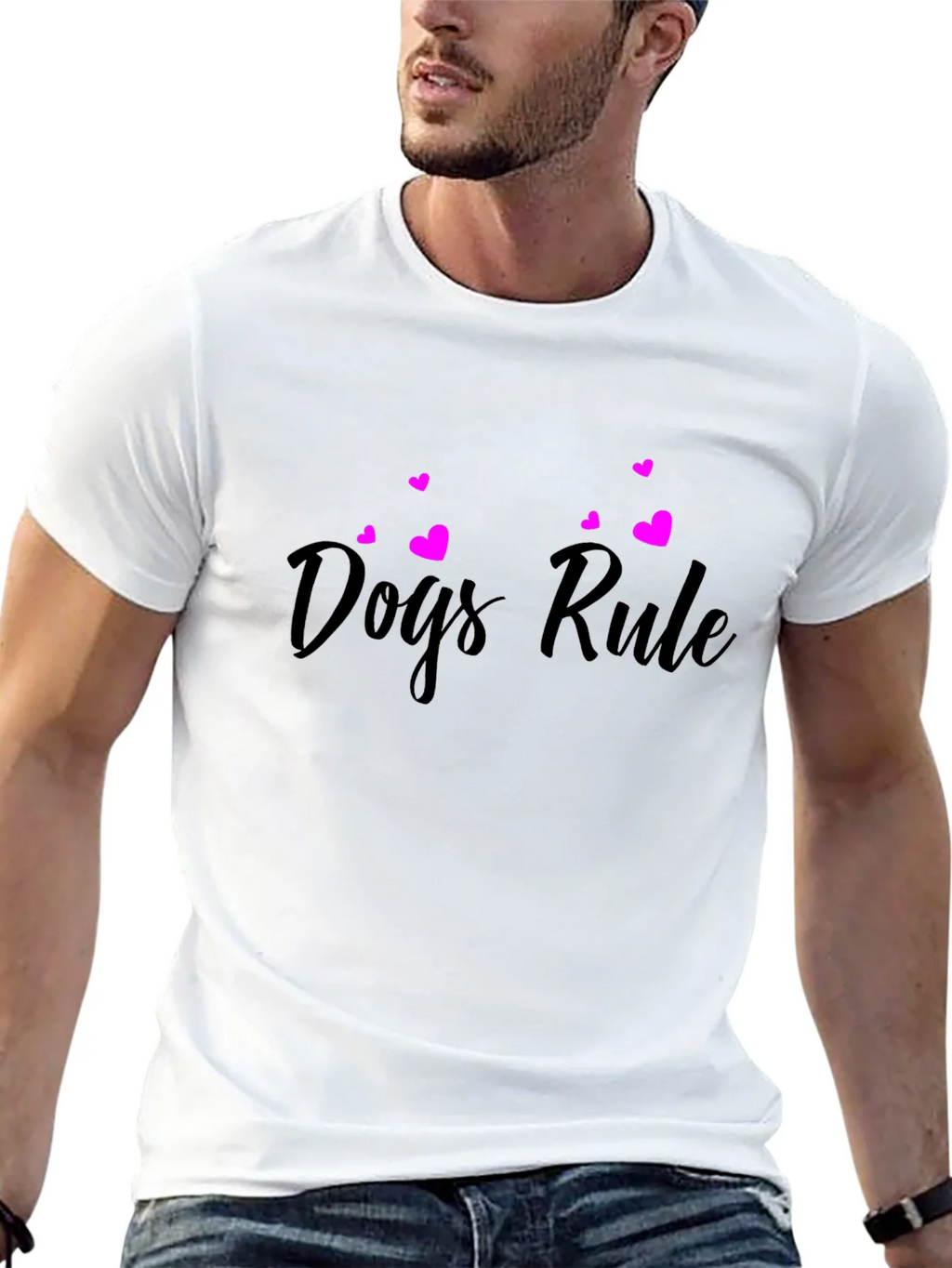 Dogs Rule Black T-Shirt product image 11