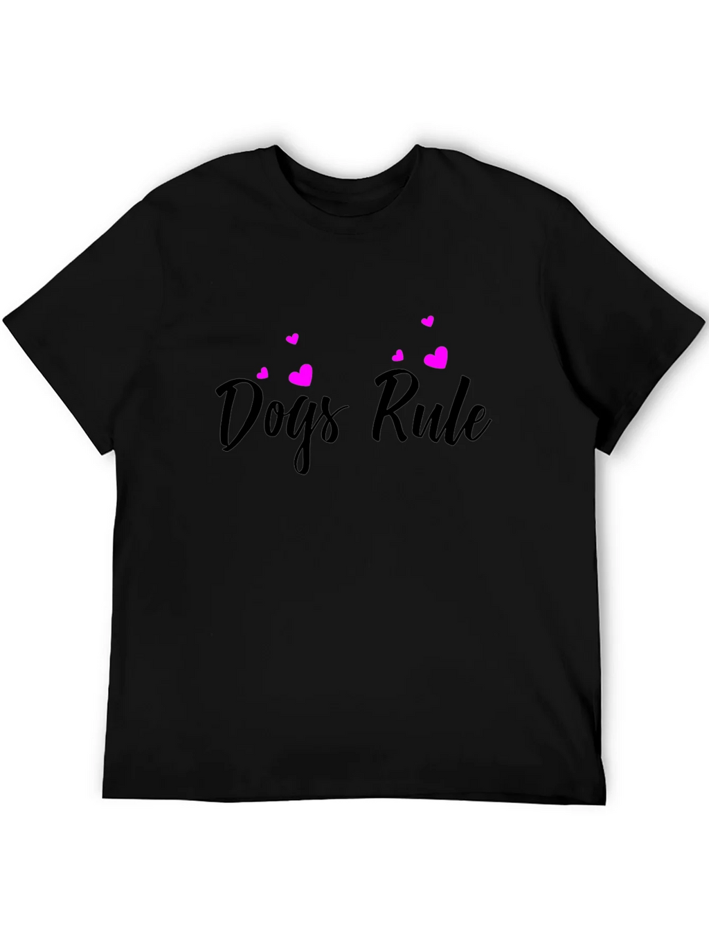 Dogs Rule Black T-Shirt product image 5