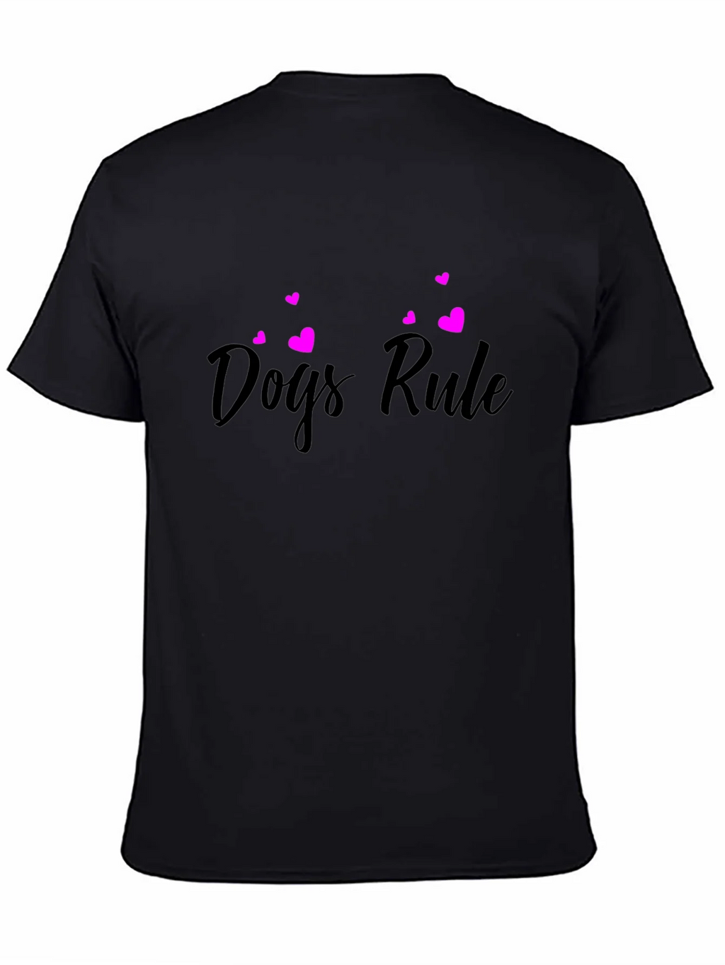 Dogs Rule Black T-Shirt product image 4