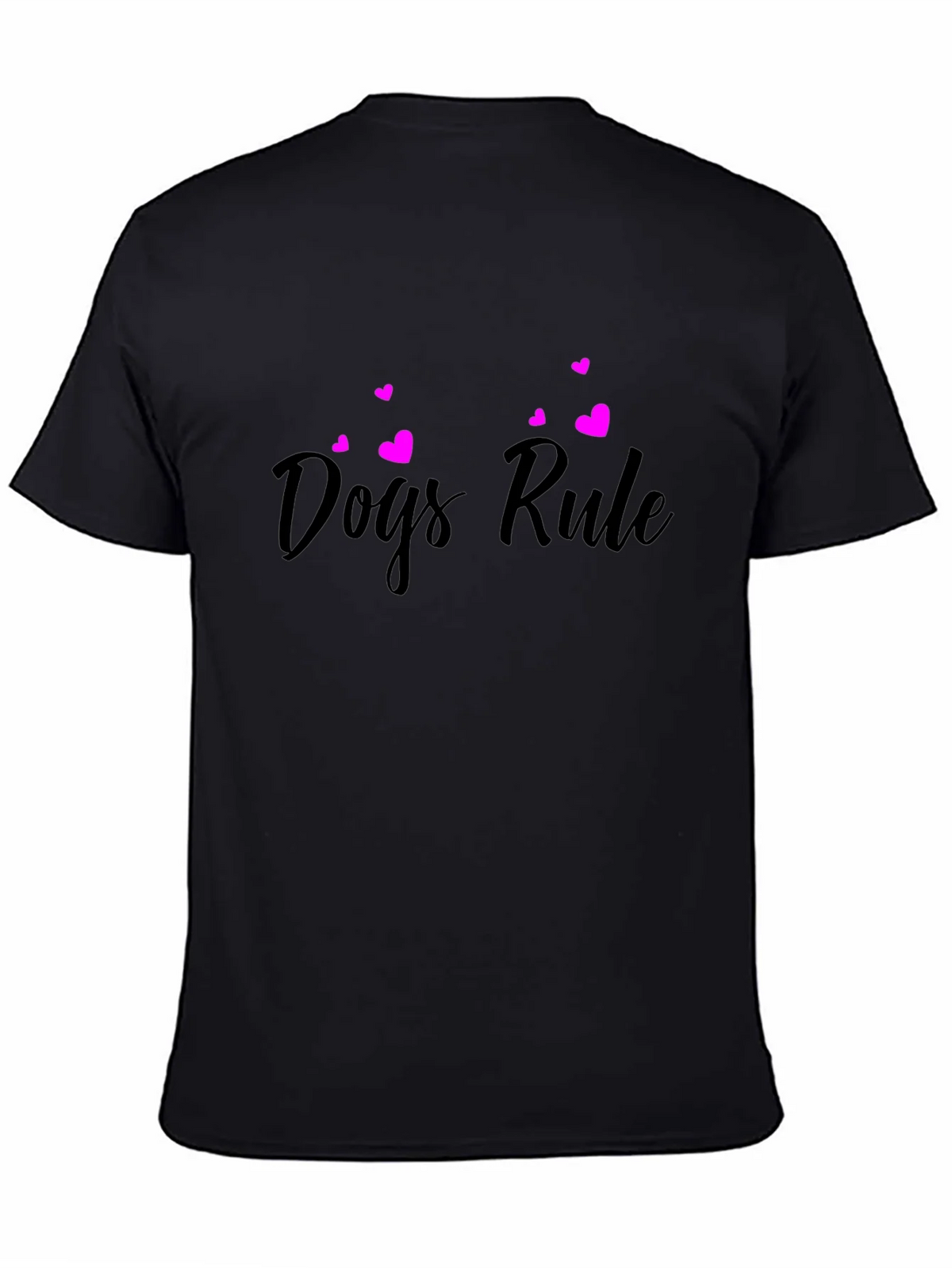 Dogs Rule Black T-Shirt product image 4