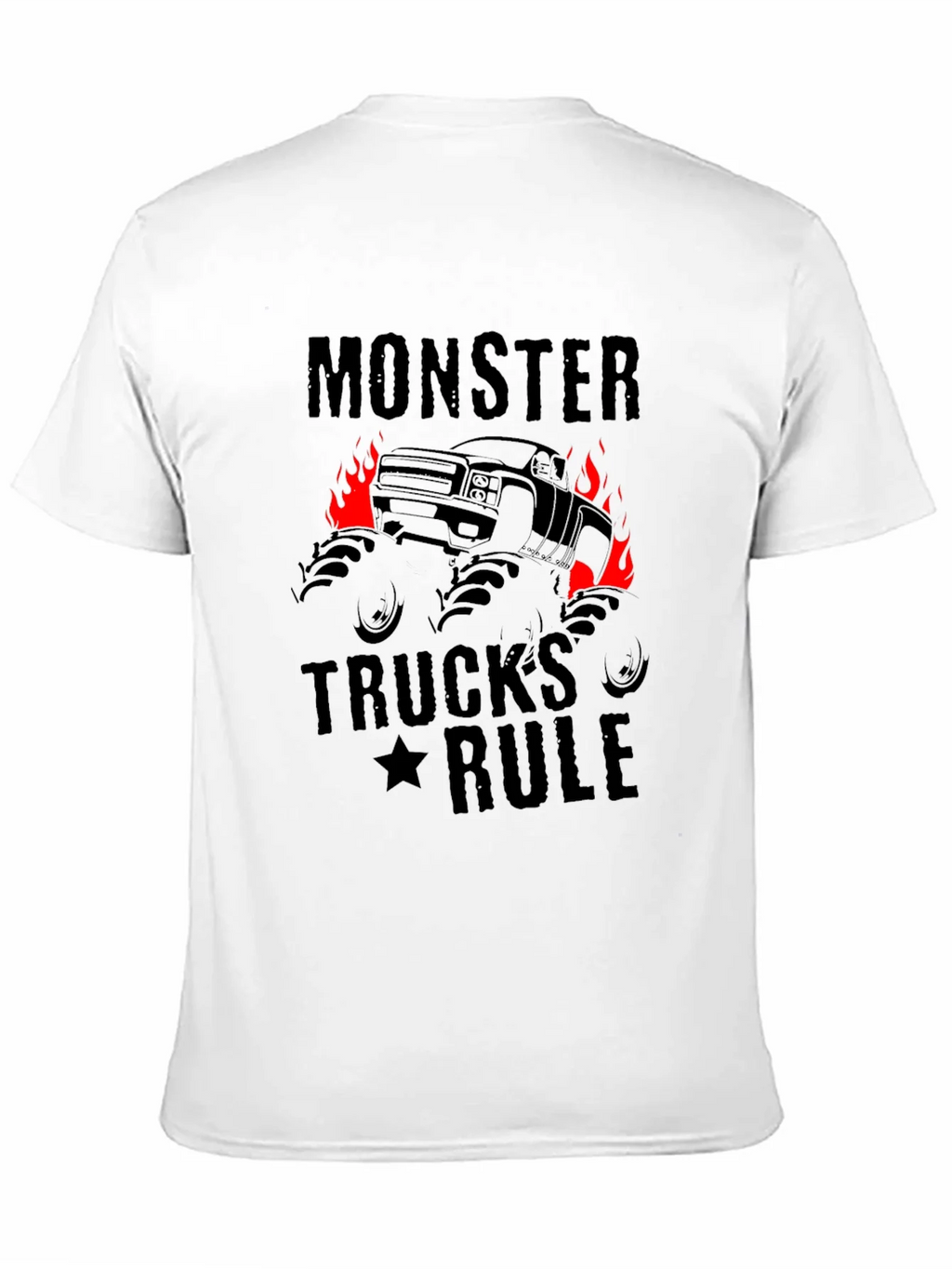 Monster Trucks Rule Graphic Black T-Shirt product image 10