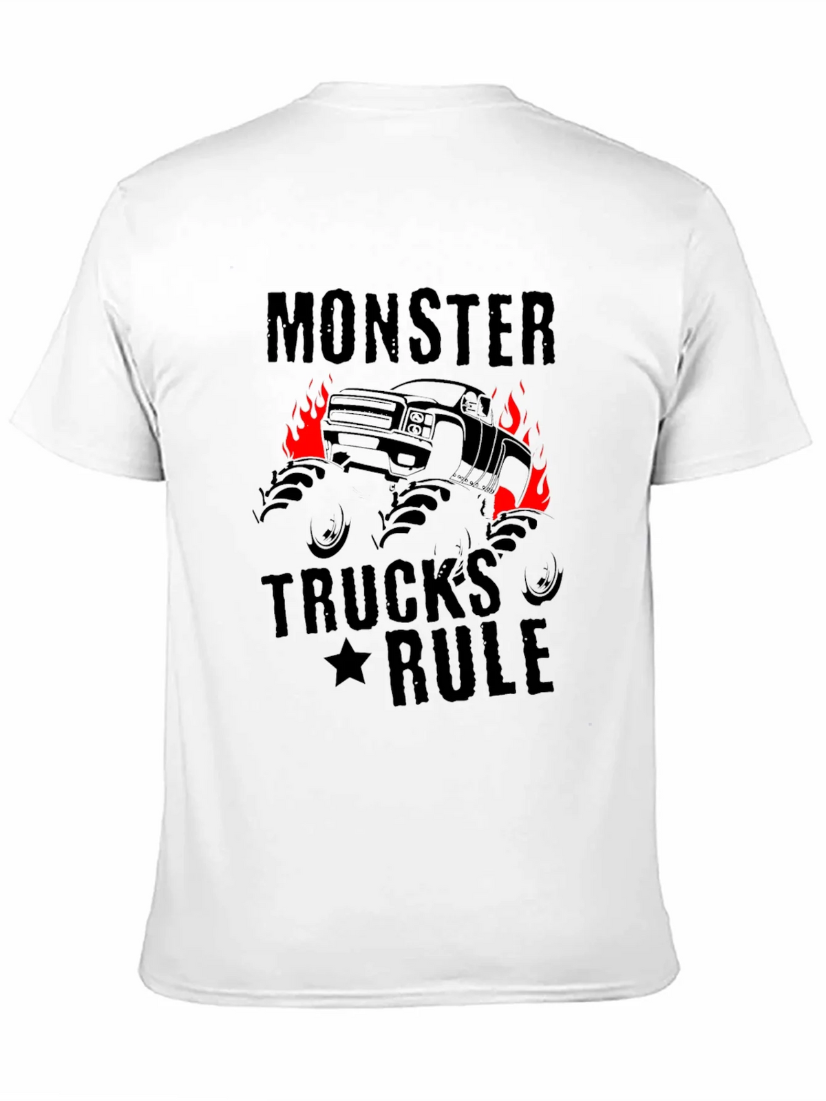 Monster Trucks Rule Graphic Black T-Shirt product image 10