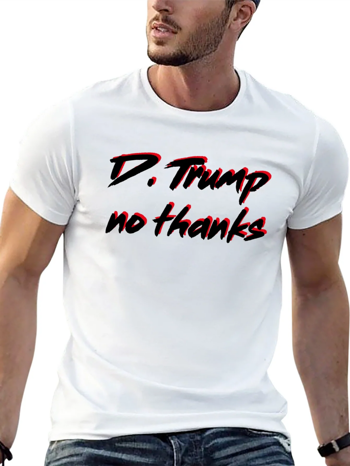 D. Trump No Thanks Black T-Shirt product image 8