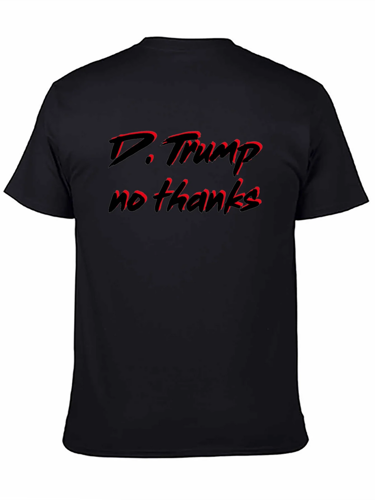 D. Trump No Thanks Black T-Shirt product image 4