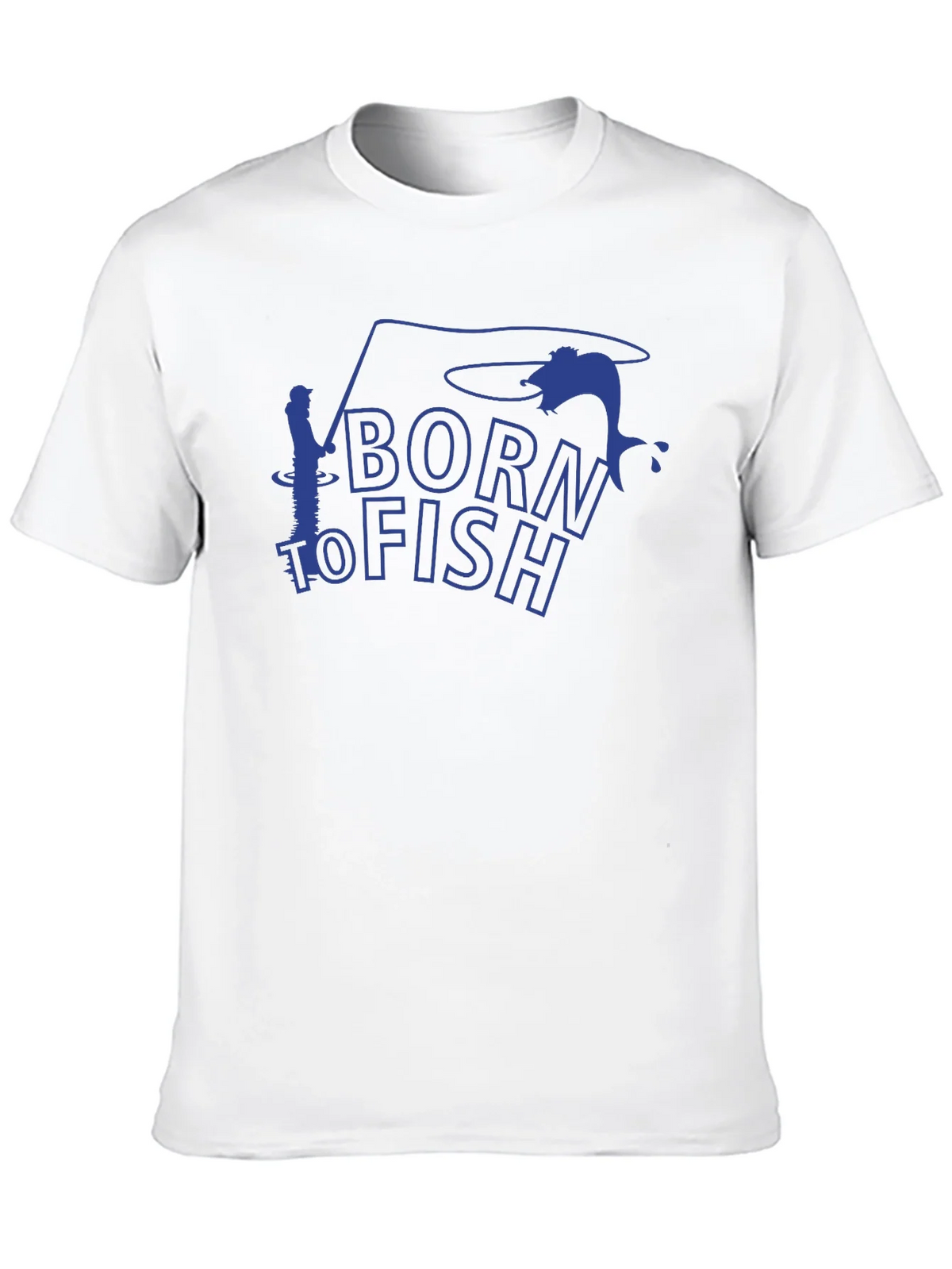 Born to Fish Black Graphic T-Shirt product image 9