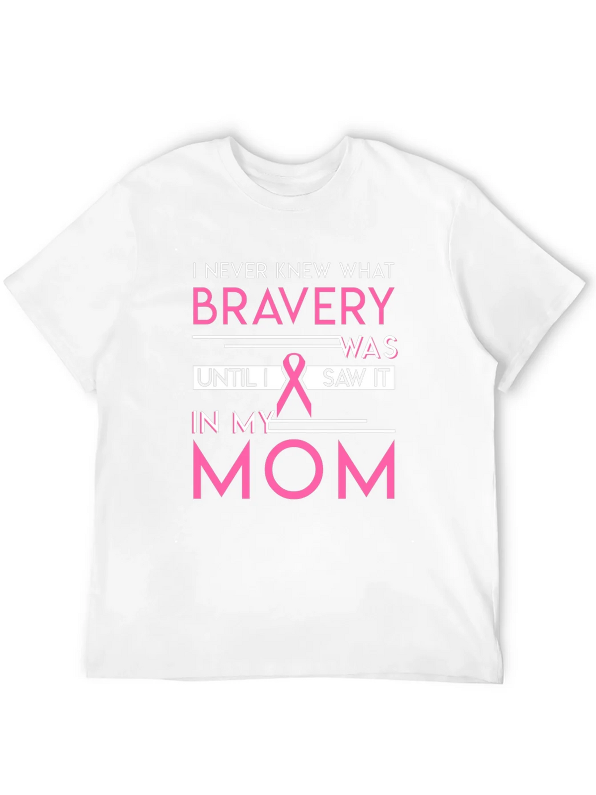 Bravery Breast Cancer Awareness Black T-Shirt product image 11