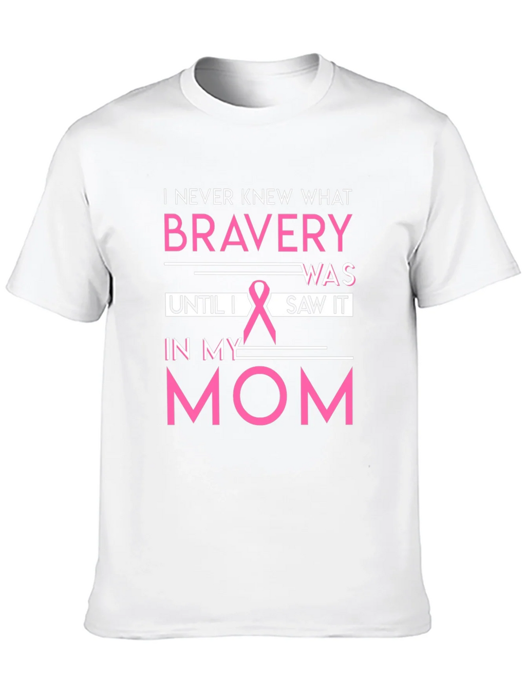 Bravery Breast Cancer Awareness Black T-Shirt product image 9
