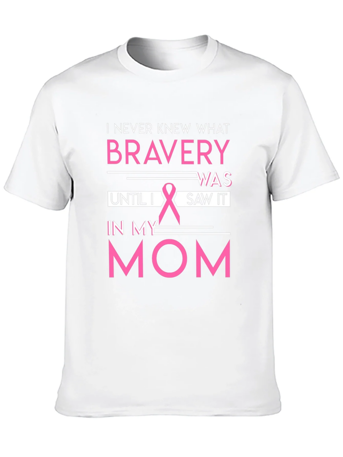 Bravery Breast Cancer Awareness Black T-Shirt product image 9
